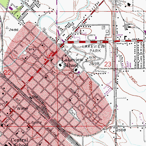 Topographic Map of Parkview Early Childhood Center, ID