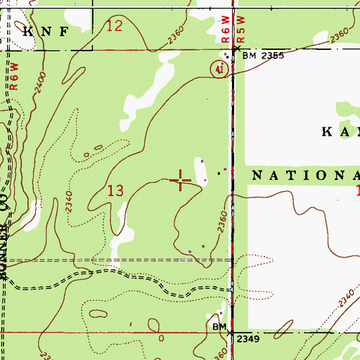 Topographic Map of Pend Oreill Valley Seventh Day Adventist School, ID
