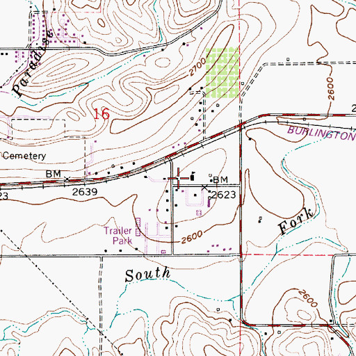 Topographic Map of Palouse Hills Chisitian School, ID