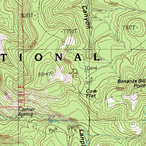 Topographic Map of Sycamore Trail, AZ