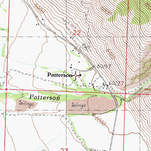 Topographic Map of Patterson Elementary School, ID