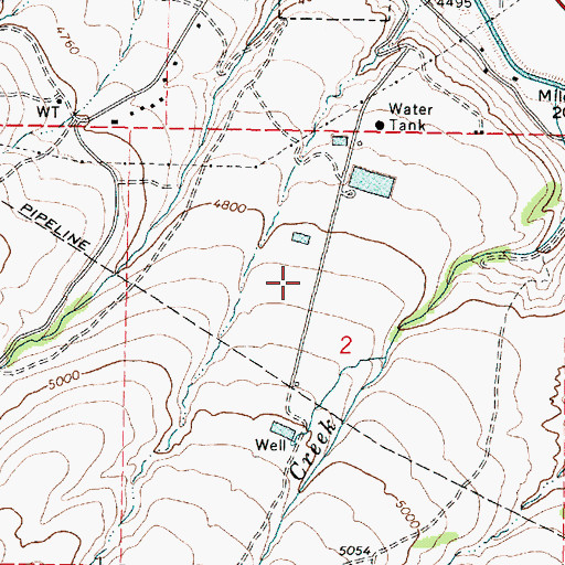 Topographic Map of Pocatello Women's Correctional Center, ID
