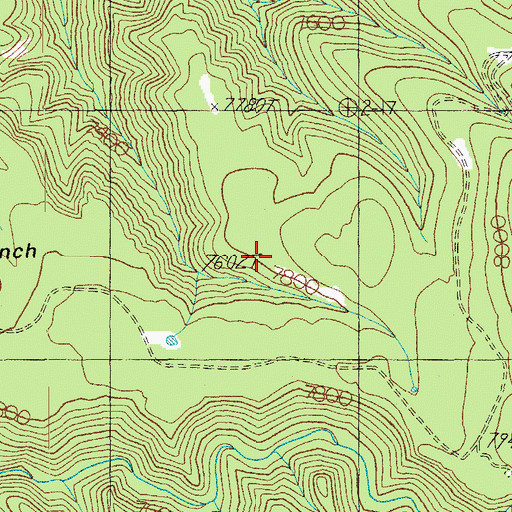 Topographic Map of Tadpole Tank, AZ