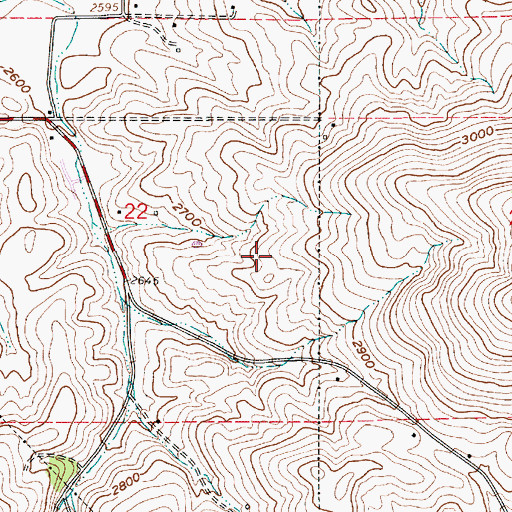 Topographic Map of Paradise Wildlife Habitat Area, ID