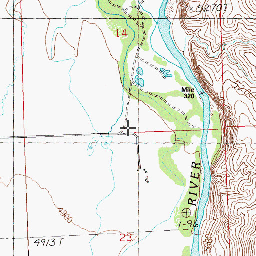 Topographic Map of Penal Gulch Access Area, ID