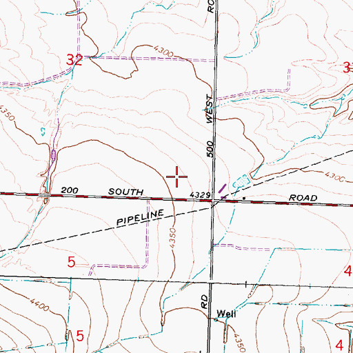 Topographic Map of Piemeisel Wildlife Habitat Area, ID