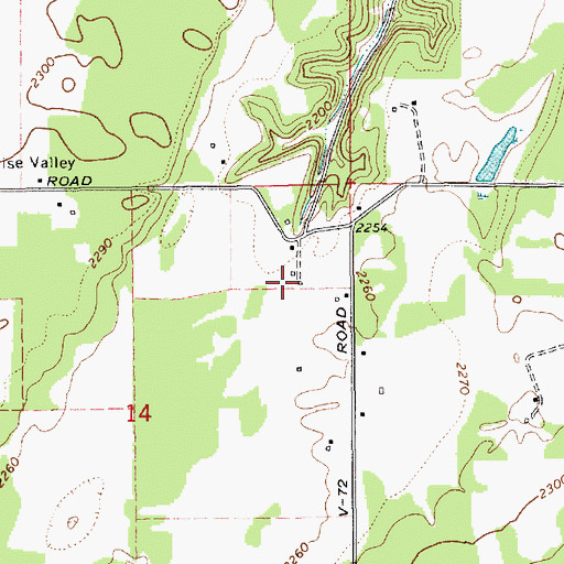 Topographic Map of Rocky Mountain Academy, ID
