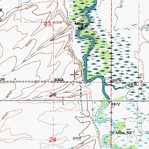 Topographic Map of Rainer Access Area, ID