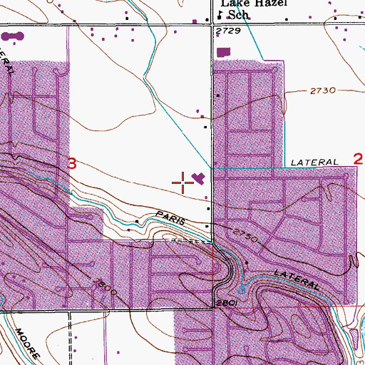 Topographic Map of Christine Donnell School of Arts, ID