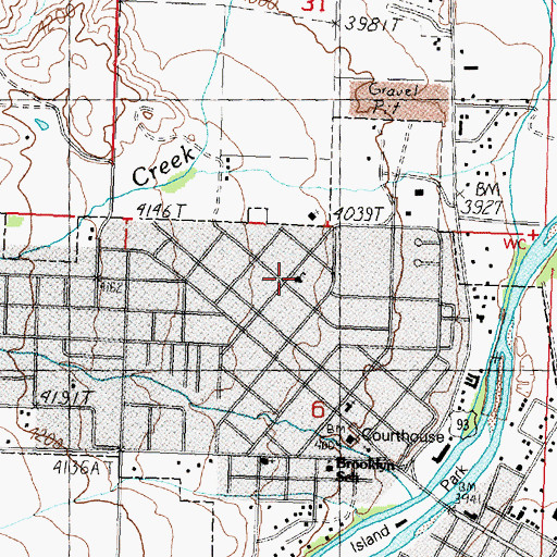 Topographic Map of Salmon Seven-Day Adventist School, ID