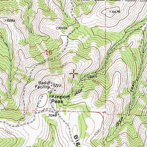 Topographic Map of Pocatello Elk Refuge, ID