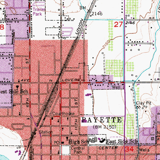 Topographic Map of SRV Coop Snap Building, ID