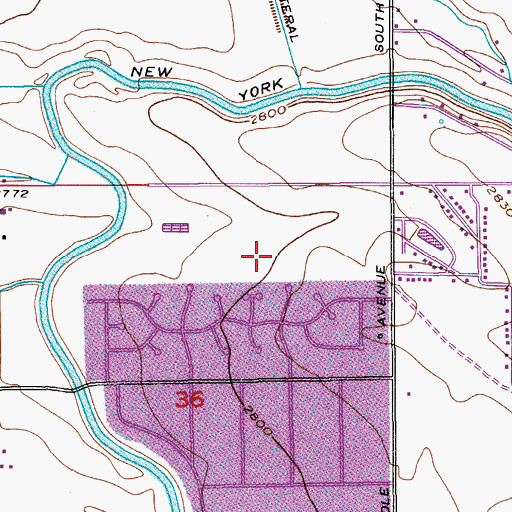 Topographic Map of Silver Sage Elementary School, ID