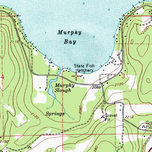 Topographic Map of Sandpoint Fish Hatchery, ID