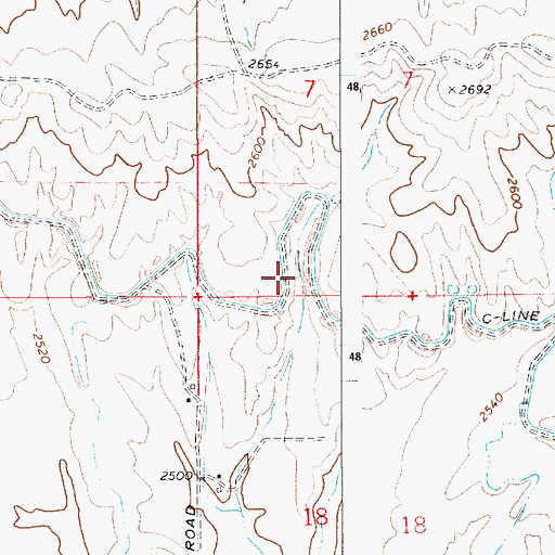 Topographic Map of Sand Hollow Wildlife Habitat Area, ID