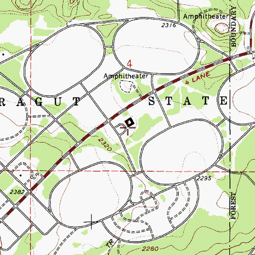Topographic Map of Brig Campground, ID
