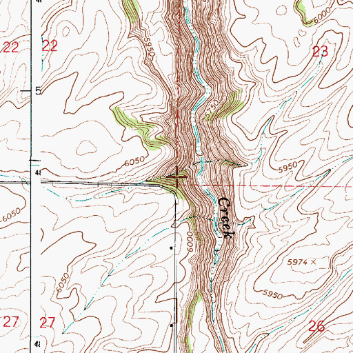 Topographic Map of Badger Creek Access Area, ID