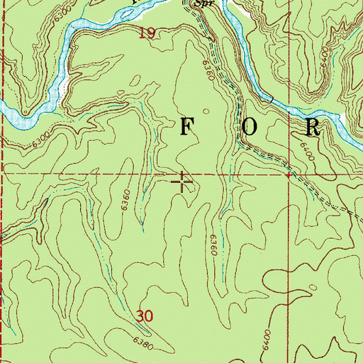 Topographic Map of Buffalo River Access Area, ID