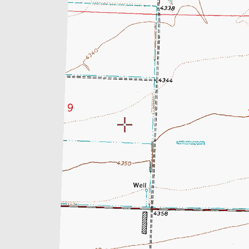 Topographic Map of Butte Wildlife Habitat Area South, ID