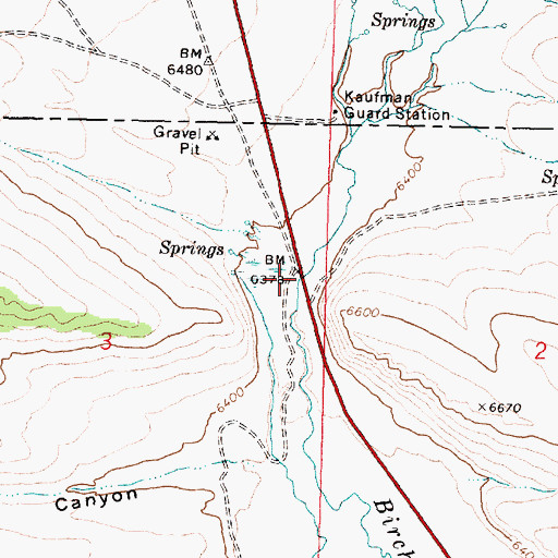 Topographic Map of Birch Creek Hatchery, ID