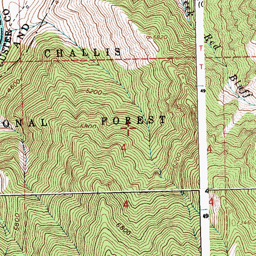 Topographic Map of Cameron Ranch, ID
