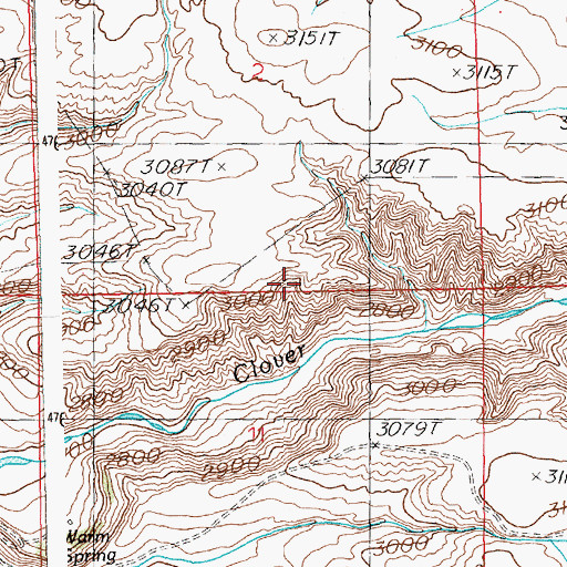 Topographic Map of Clover Creek Wildlife Habitat Area, ID