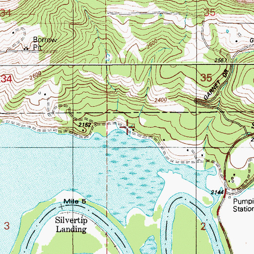 Topographic Map of Coeur d'Alene River Wildlife Management Area, ID