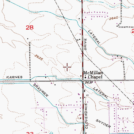 Topographic Map of Centennial High School, ID
