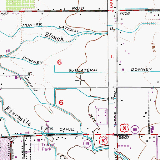 Topographic Map of Chief Joseph Elementary School, ID