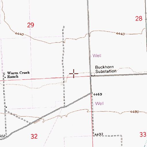 Topographic Map of Buckhorn Wildlife Habitat Area, ID