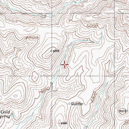 Topographic Map of West Brushy Canyon Tank, AZ