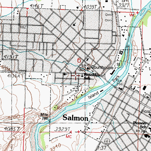 Topographic Map of Brooklyn Intermediate Elementary School, ID