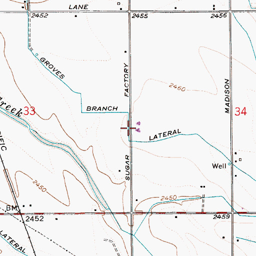 Topographic Map of East Canyon Elementary School, ID