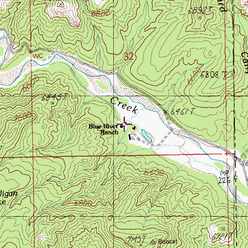Topographic Map of Whispering Pines, AZ