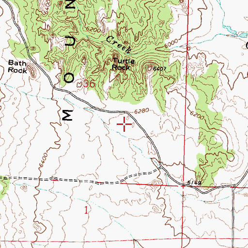 Topographic Map of Elephant Rock, ID