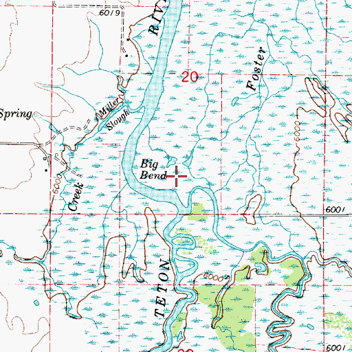 Topographic Map of Fox Creek East Access Area, ID
