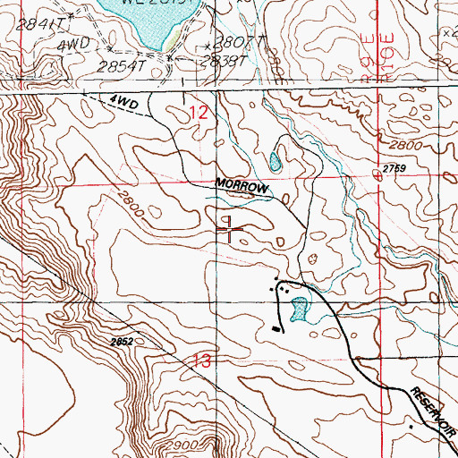 Topographic Map of Glenns Ferry Wildlife Habitat Area, ID