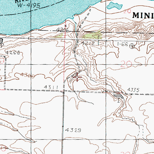 Topographic Map of Gifford Spring Wildlife Habitat Area, ID