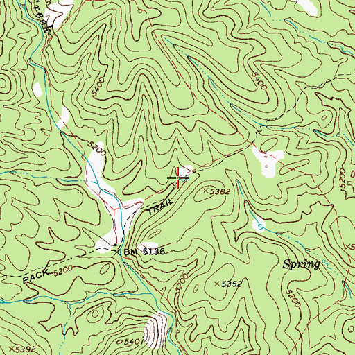 Topographic Map of Yellow Spring, AZ