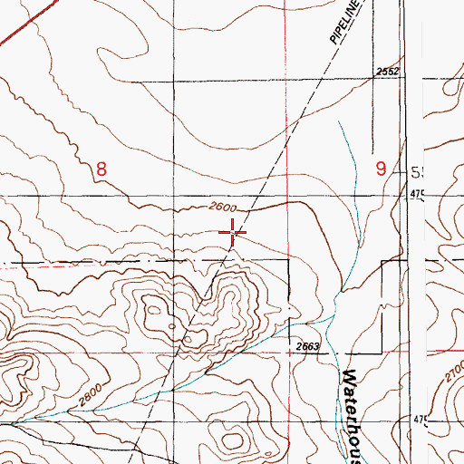 Topographic Map of Indian Cove Wildlife Habitat Area, ID