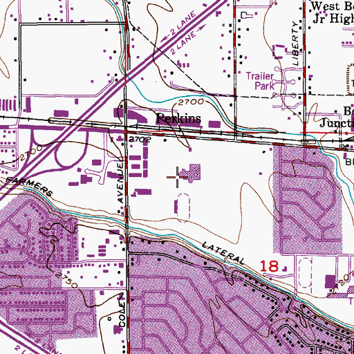 Topographic Map of Bishop Kelly High School, ID