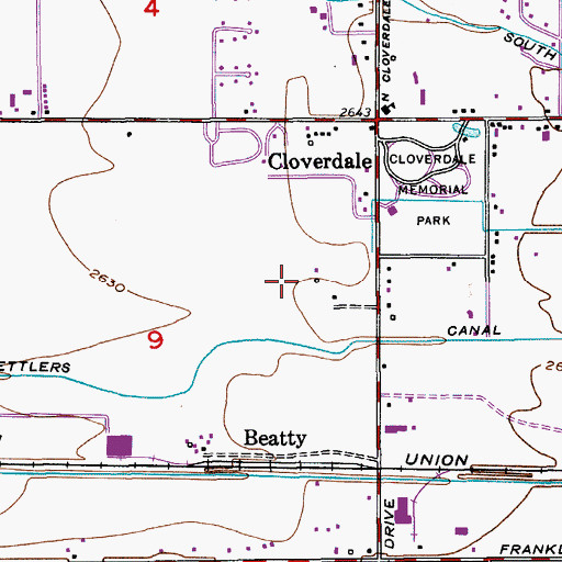 Topographic Map of Boise Valley Adventist School, ID