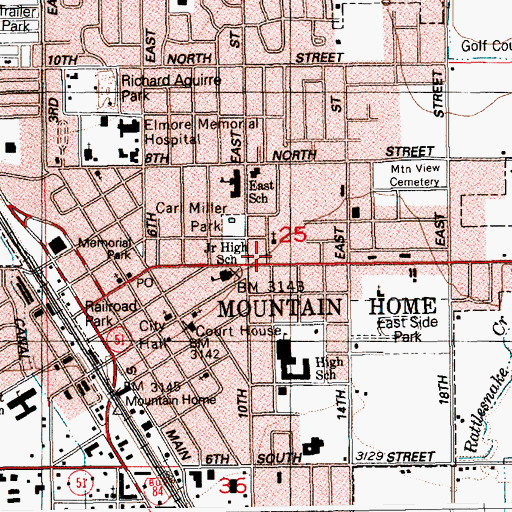 Topographic Map of Children's House Montessori School, ID