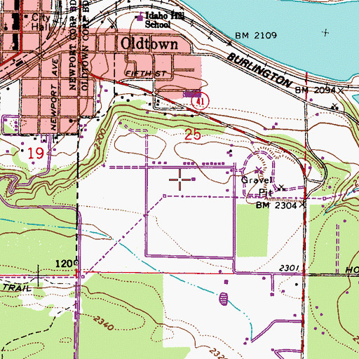 Topographic Map of House of the Lord Christian Academy, ID