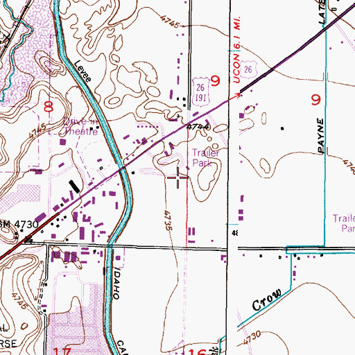 Topographic Map of Hawthorne Elementary School, ID