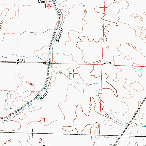 Topographic Map of Jackson Lab Wildlife Habitat Area, ID