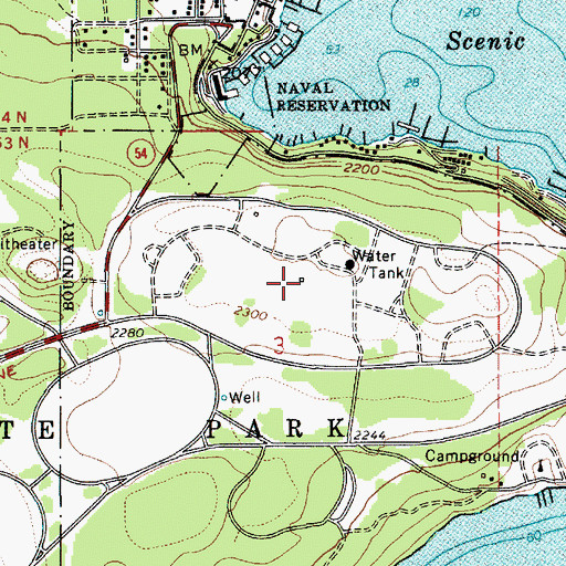 Topographic Map of Locust Grove Picnic Area, ID