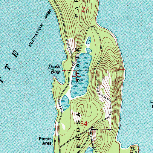 Topographic Map of Lily Marsh, ID