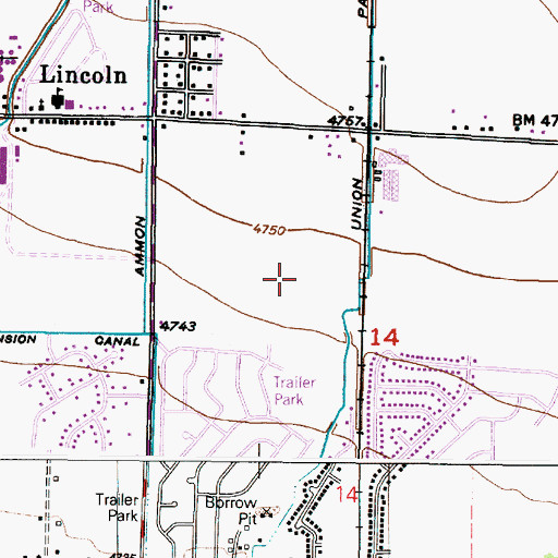 Topographic Map of Cloverdale Elementary School, ID