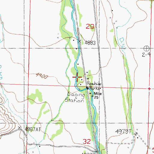 Topographic Map of Lemhi River Access Area, ID